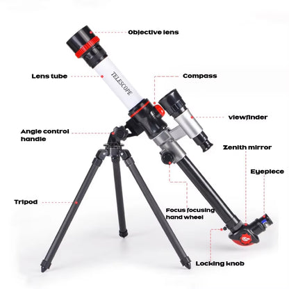 40X Astronomical Telescope for Kids